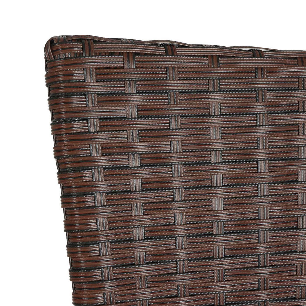 POLY-RATTAN STUHL Braun, Cremeweiß 2er-Set - Braun/Weiß, Kunststoff (52/90/58cm) - MCW