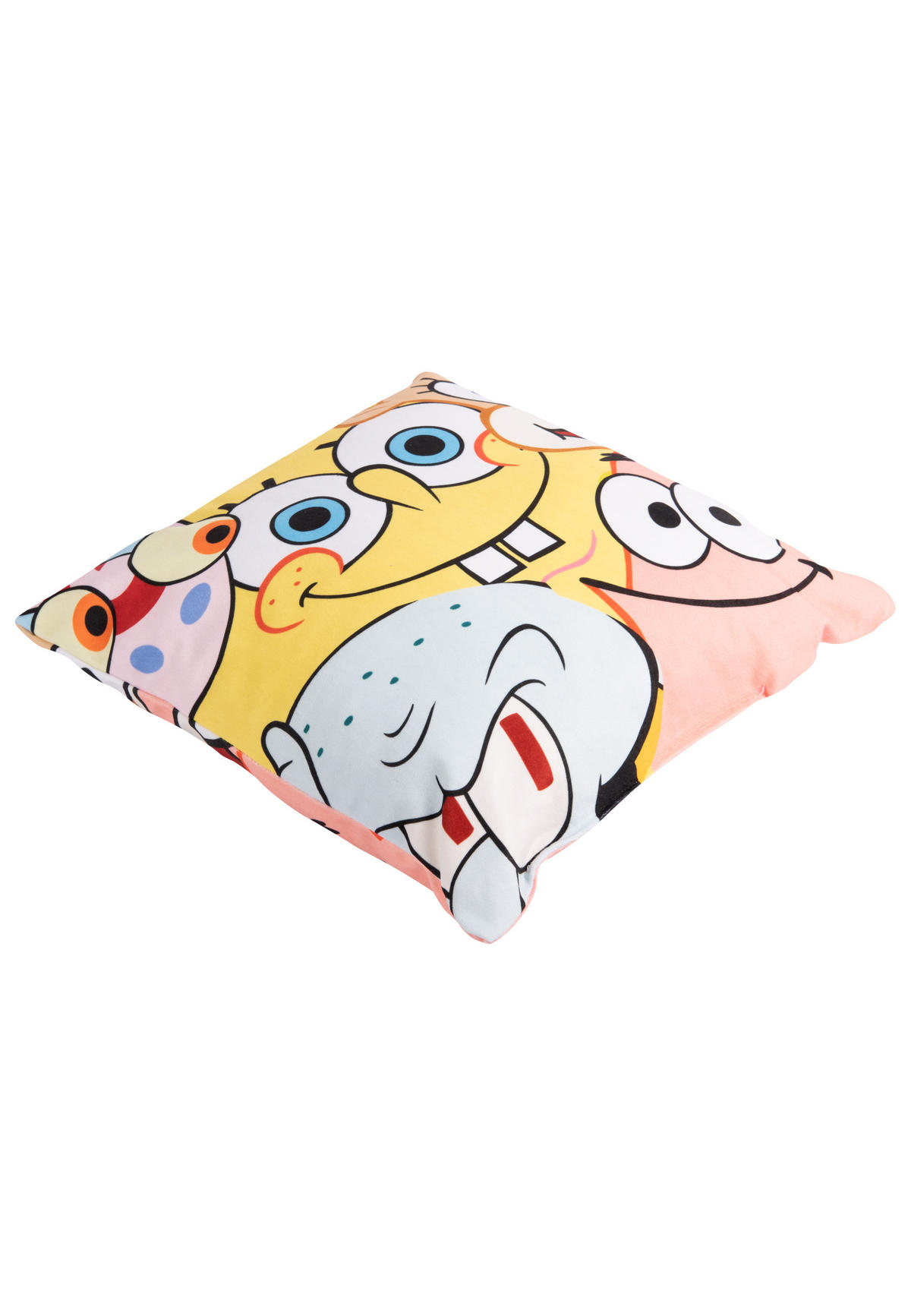 KINDERKISSEN Spongebob Schwammkopf Gelb 30 x 30 cm - Multicolor, Textil (30/30cm)