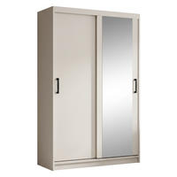 SCHWEBETÜRENSCHRANK Hela mit 2 Türen und Schubkasteneinsatz, 100 cm, Kaschmir - Kaschmir, Holzwerkstoff (100/205/60cm) - Beautysofa