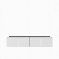 LOWBOARD MIVO 200/41/40 cm, Hängender TV-Schrank Anthrazit / Weiß - Anthrazit/Weiß, Holzwerkstoff (200/41/40cm) - MASSENO