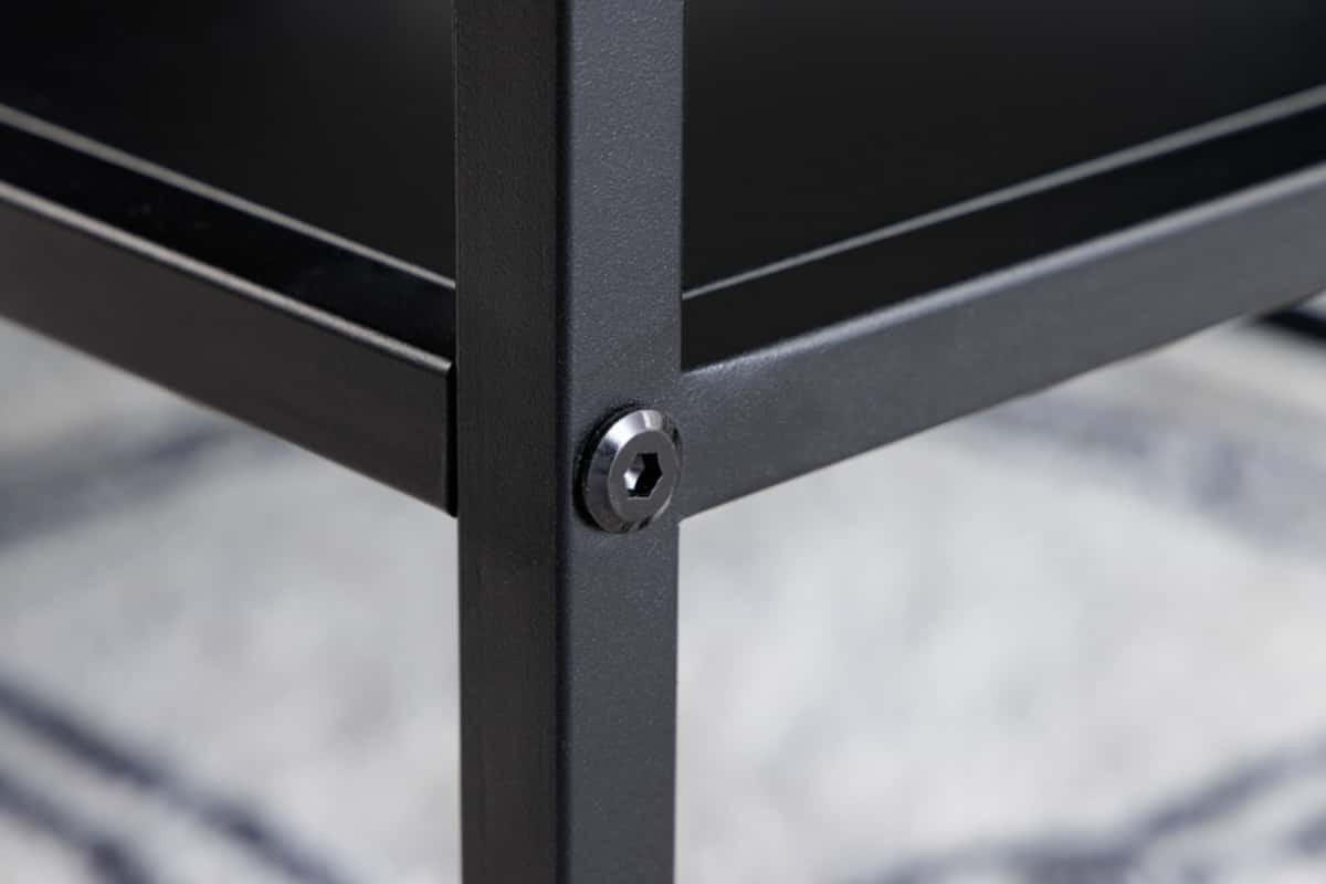 COUCHTISCH DURA STEEL Stahl rechteckig Schwarz 100cm - Schwarz, Metall (60/100/40cm) - riess-ambiente