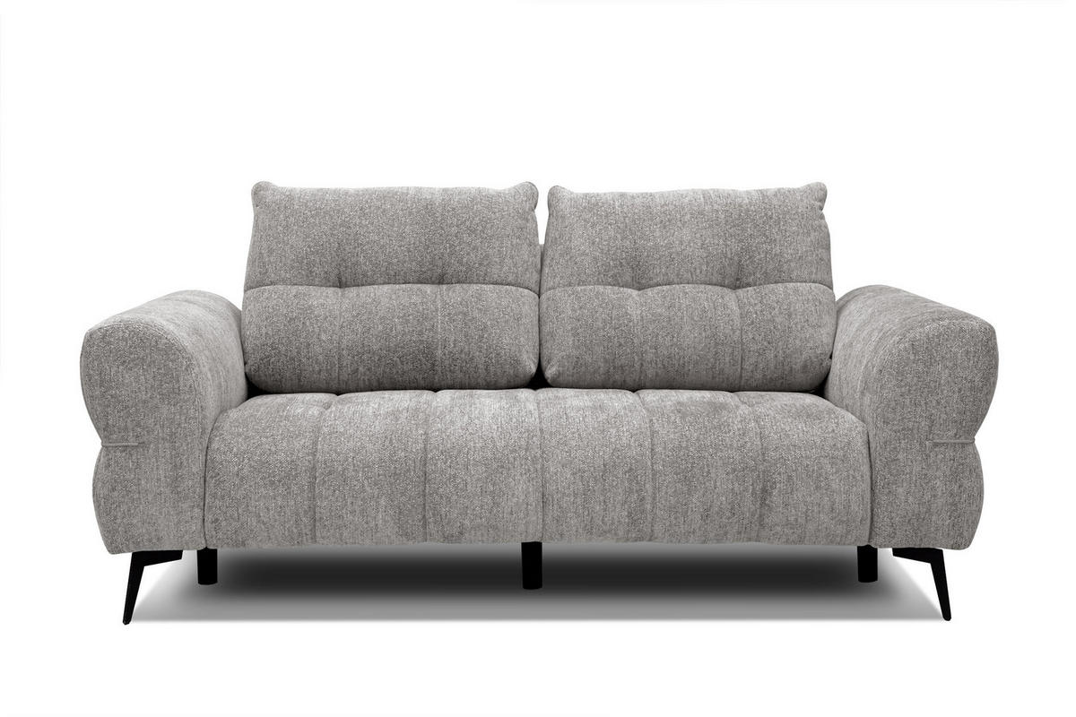 SOFA SALVINI 2,5-Sitzer, platingrau - Grau, Holz/Textil (206/88/99cm) - Courtois Laville