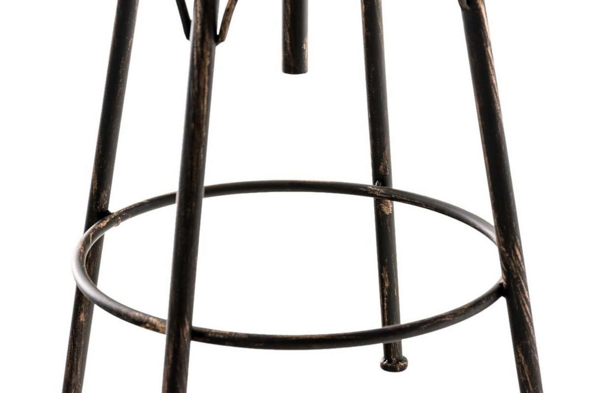 BARHOCKER 2er Set Metall bronze - Bronzefarben, Metall (42/70/42cm) - CLP