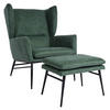 LOUNGE-SESSEL MIT OTTOMANE Grün - Grün, Textil (73/96/82cm) - MCW