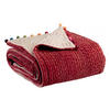 EINFARBIGE DECKE Gastounet tomette 140 x 200 cm - Rot, Textil (140/200cm) - Vivaraise