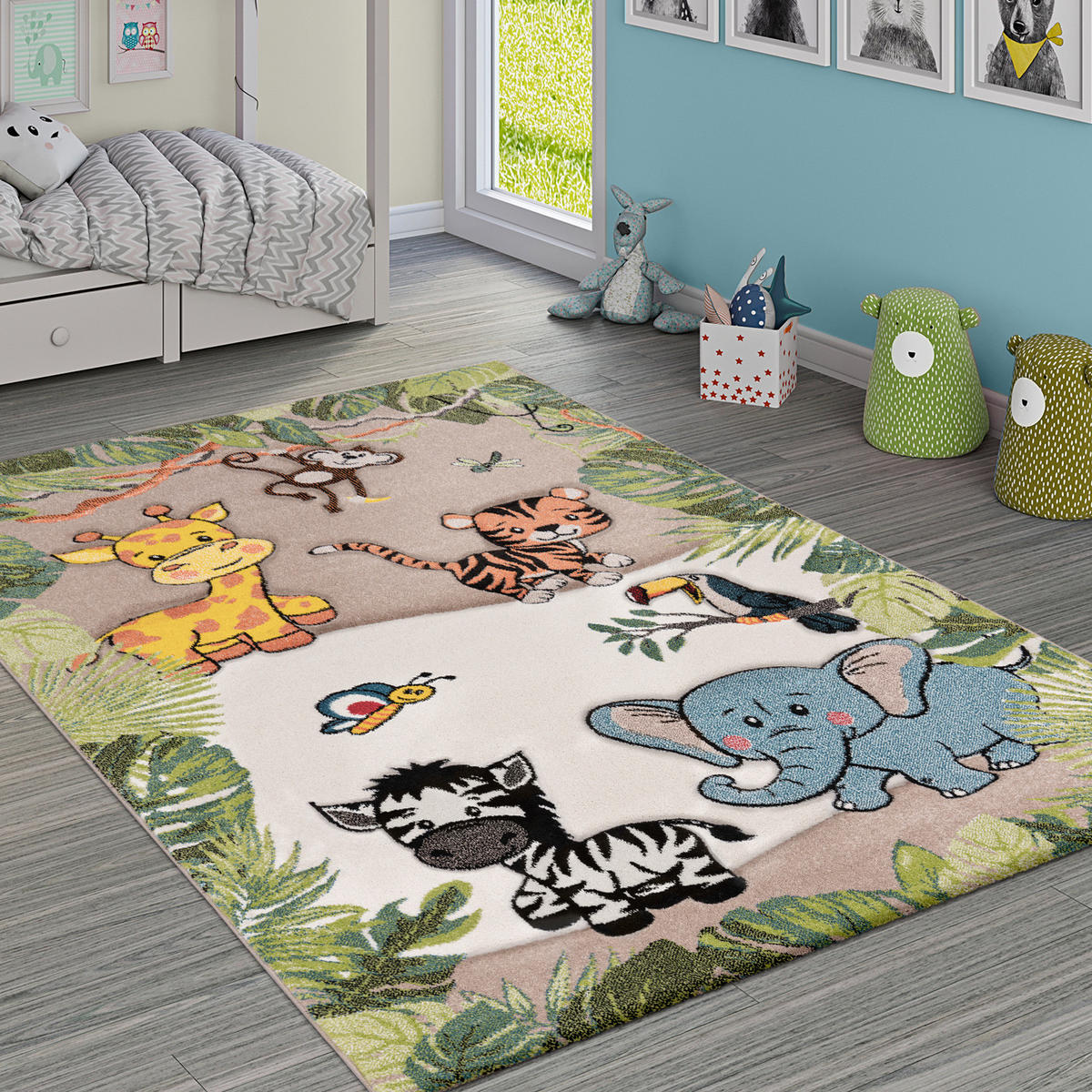 KINDERTEPPICH 133/133 cm Diamond 644 - Beige, Textil (133/133cm) - Paco Home