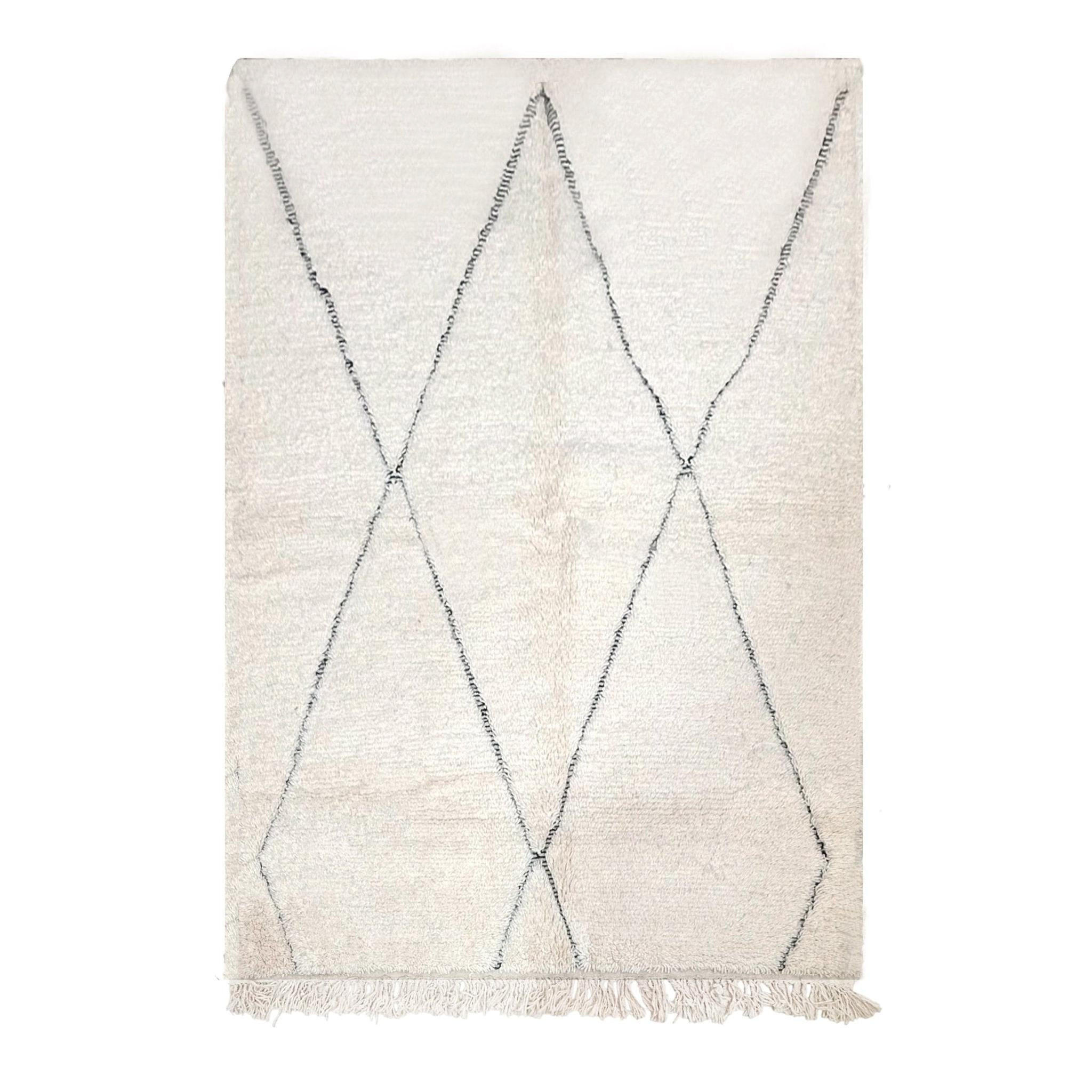 BERBERTEPPICH aus Marokko aus reiner Wolle beige - Beige, Naturmaterialien (150/250cm) - AFK Living