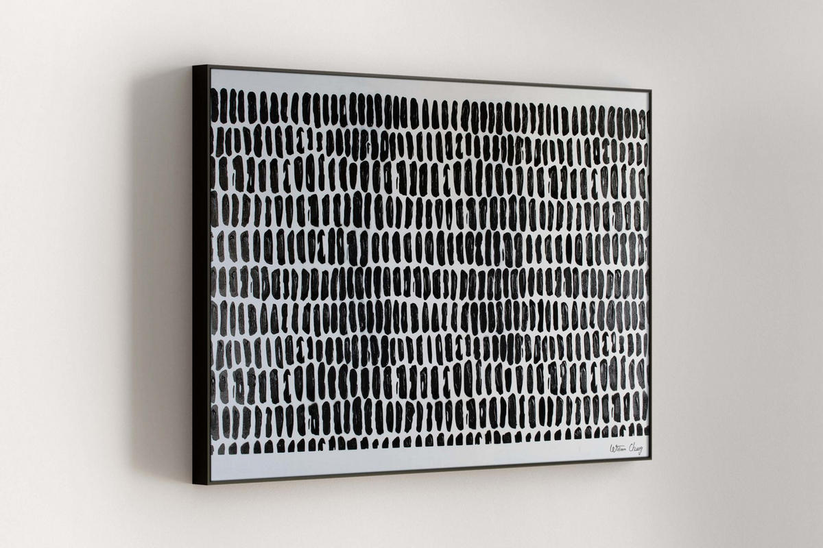 OLEJOMAĽBA 120/80 cm, Zvieratá - čierna, drevo/textil (120/80cm) - KUNSTLOFT