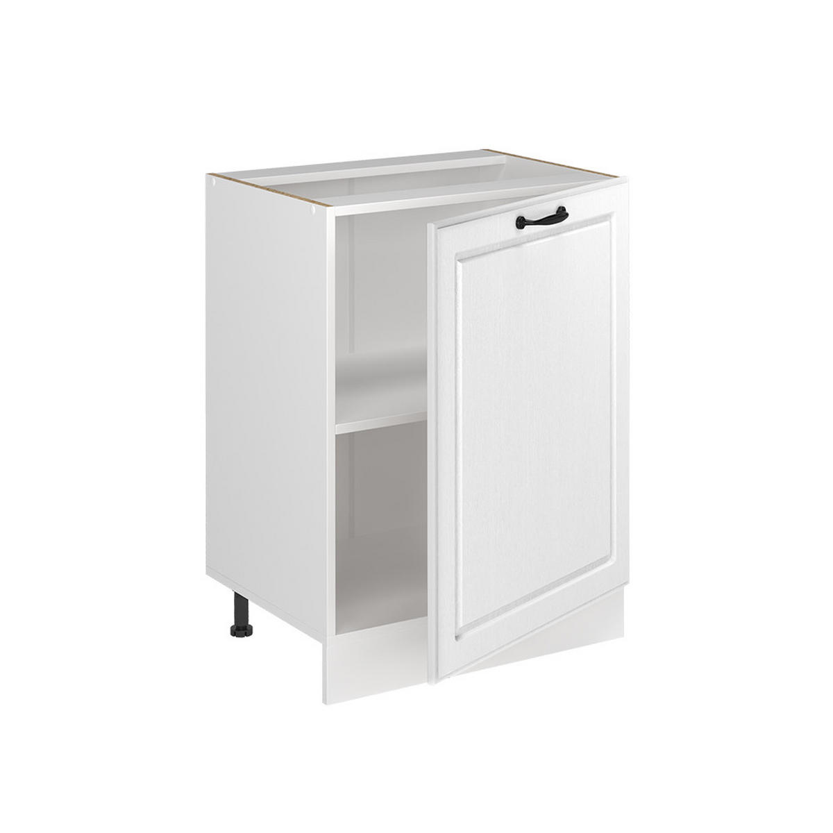 KUCHYNSKÁ SPODNÁ SKRINKA R-Line, Biely vidiecky dom/biely, 60 cm s 1 dverami bez pracovnej dosky - biela, kompozitné drevo (60/81.6/46cm) - Vicco