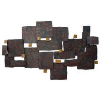 WANDDEKO Braun 103,5/62 cm - Braun, Metall (2.7/62/7cm) - KUNSTLOFT