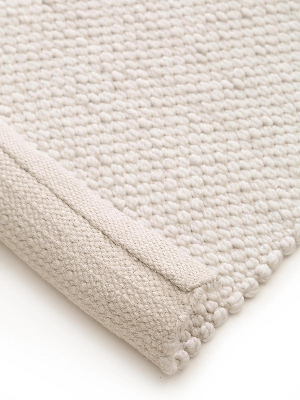 TEPPICH aus recyceltem Material Kiah Cream 80x150 cm - Creme, Textil (80/150cm) - benuta Pure