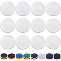 SPEISETELLER 12-teiliges Set 25 cm Weiß Kunststoff - Weiß, Kunststoff (25/25/2cm)