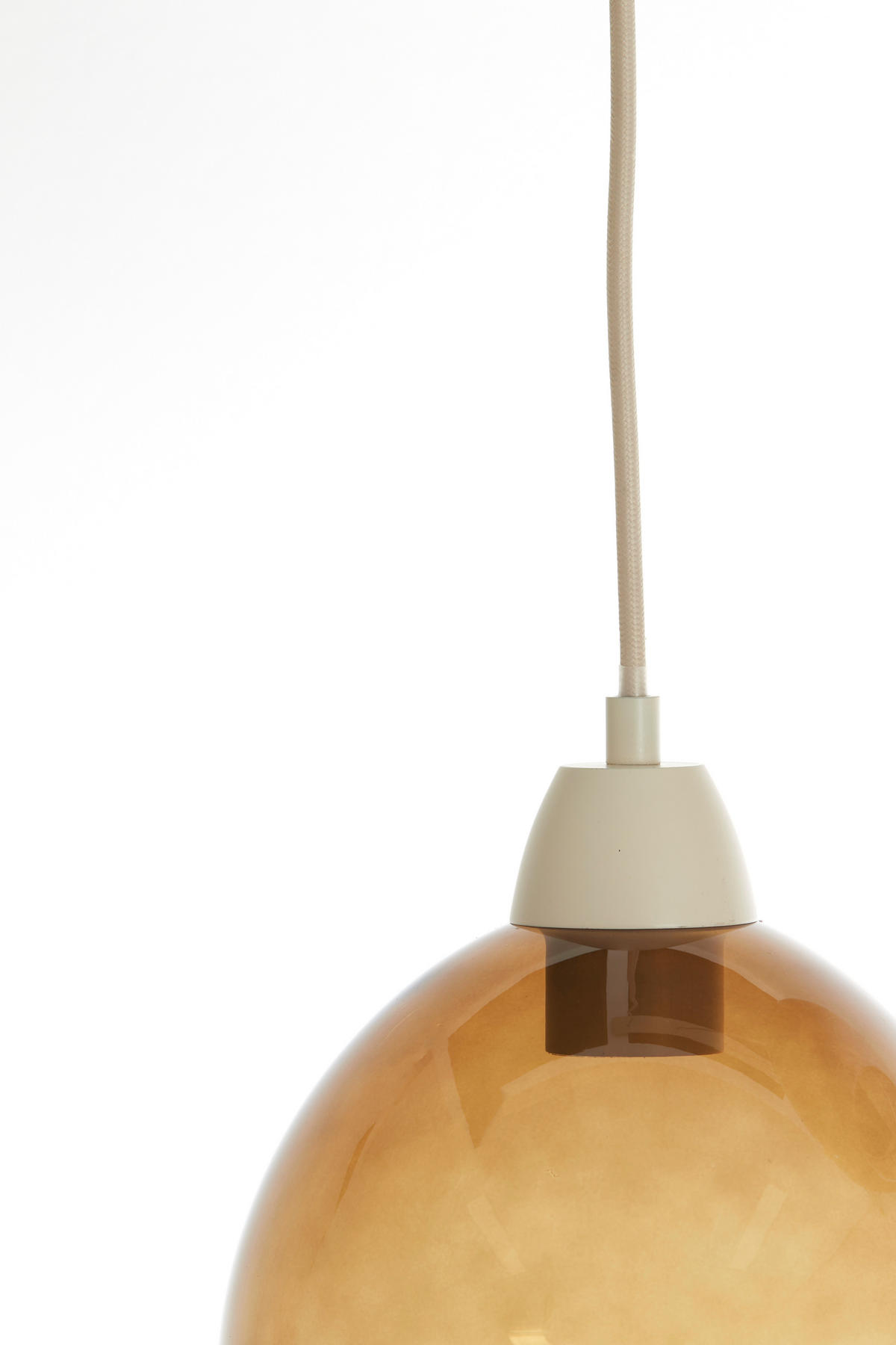 HÄNGELAMPE Bisho Braun 120/19/14 cm - Braun, Glas (120/19/14cm) - Light & Living