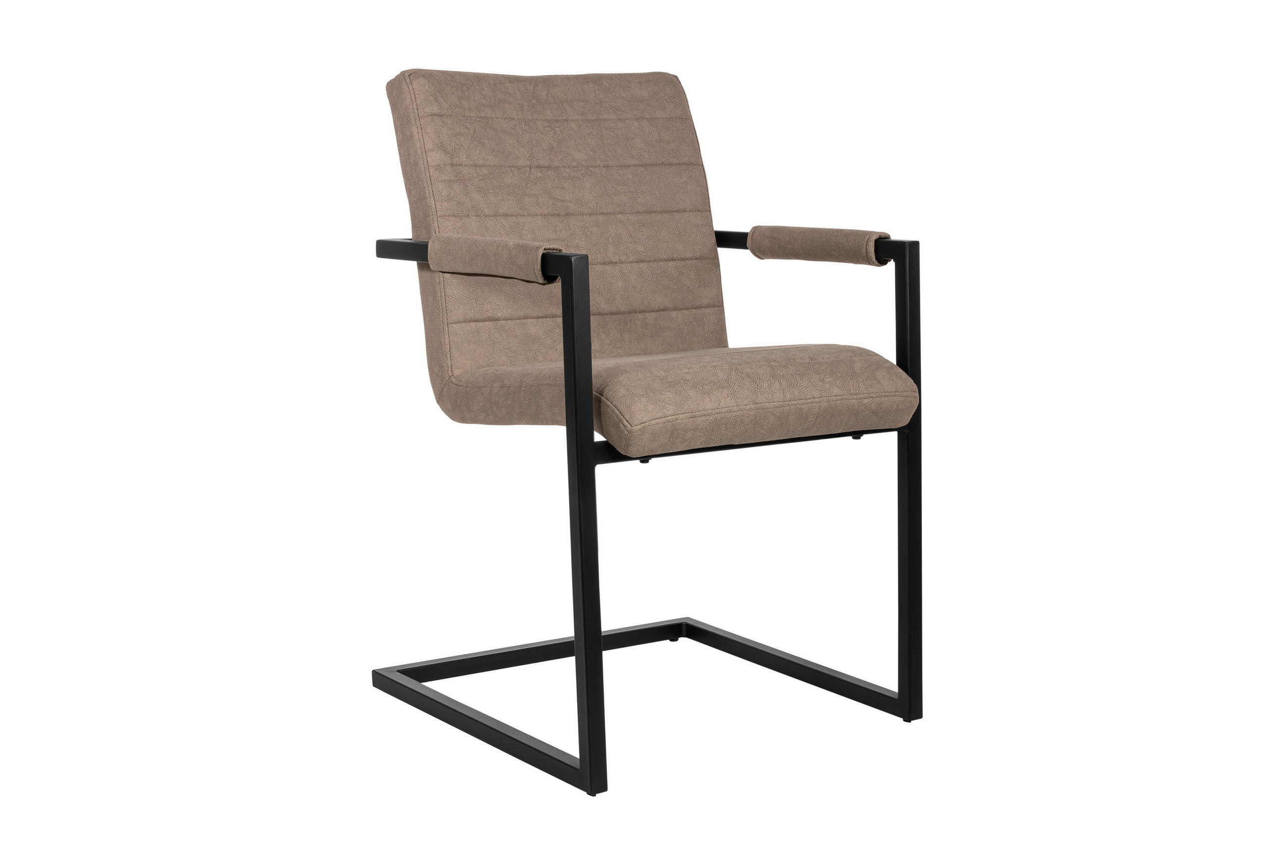 FREISCHWINGER PARZIVO - Taupe/Schwarz, Leder (46/84/42cm) - SAM