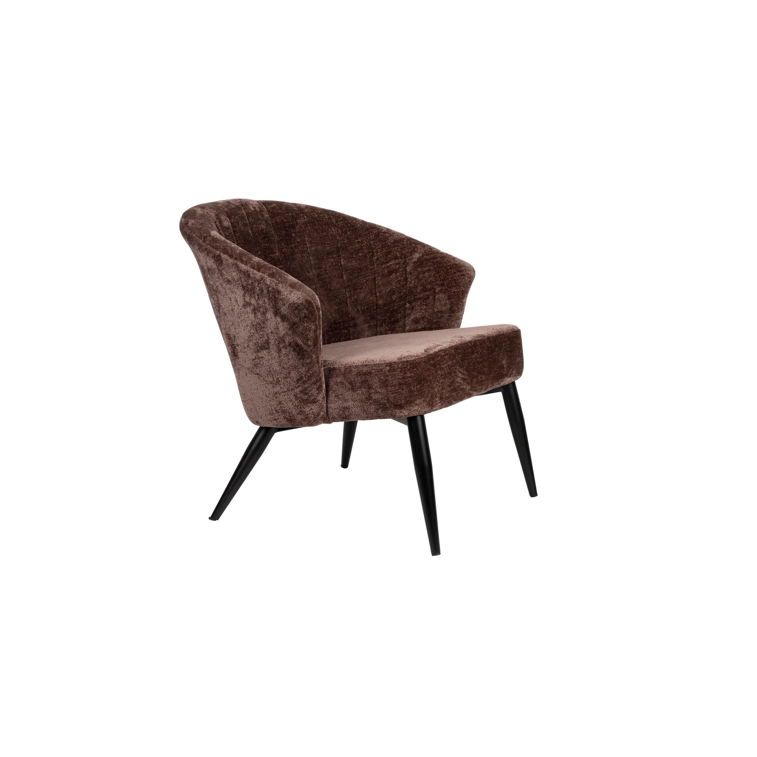 SESSEL Georgia Lila - Flieder, Holz (77/71/73.5cm) - Dutchbone