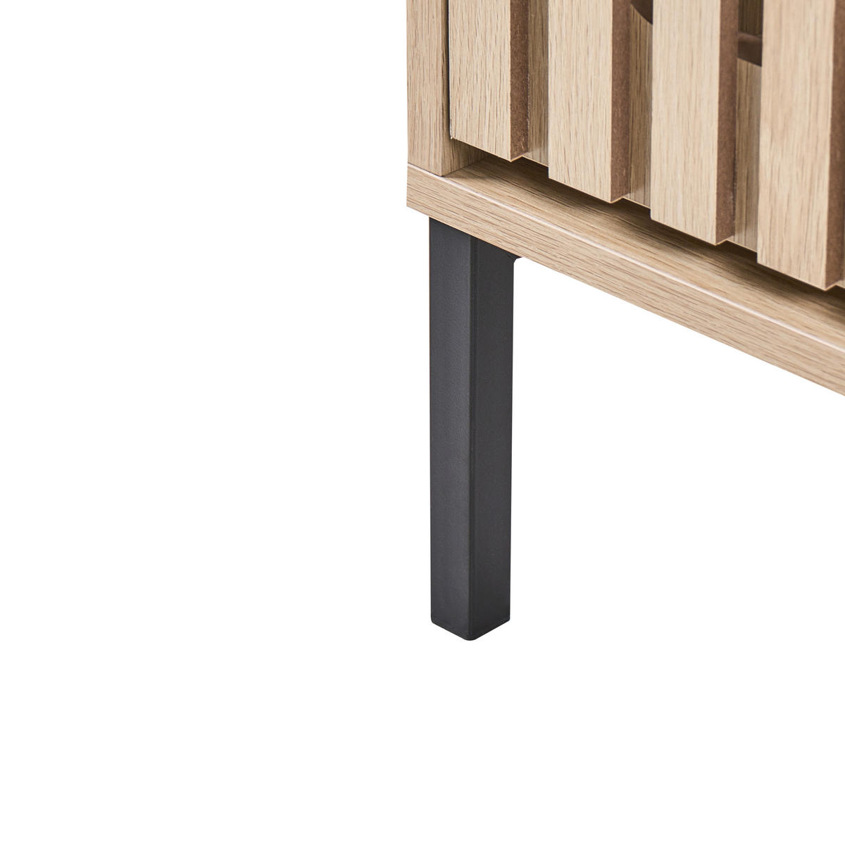 SCHUHSCHRANK Hellbraun Gympie - Hellbraun/Schwarz, Holzwerkstoff (80/100/25cm) - Beliani