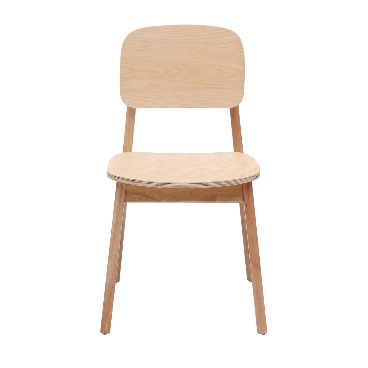 STUHL 2er-Set Holz Braun - Braun, Holz (46/80/49cm) - Nordlys