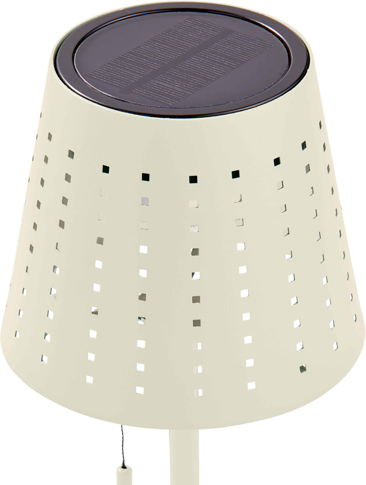 LED-AUSSEN-TISCHLEUCHTE - elfenbein-beige, wetterfest, dimmbar mit 2200mAh Akku und Solar-Ladung, 2er-Set - Beige, Metall (24.5/50/24.5cm) - Northpoint