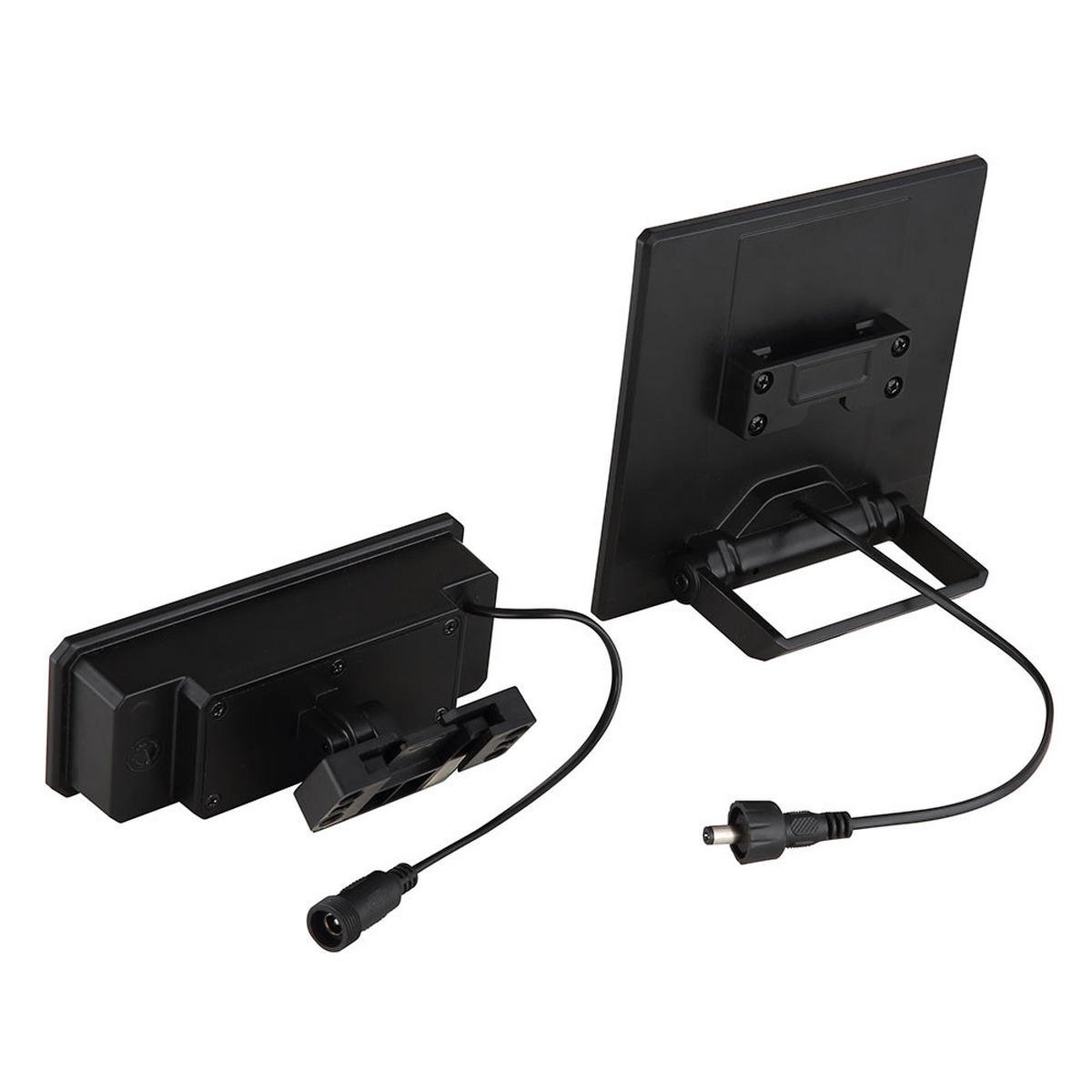 LED AUSSENLEUCHTE Solar Weiß Bewegungsmelder - Schwarz, Kunststoff (15/14.2/9cm) - Globo Lighting