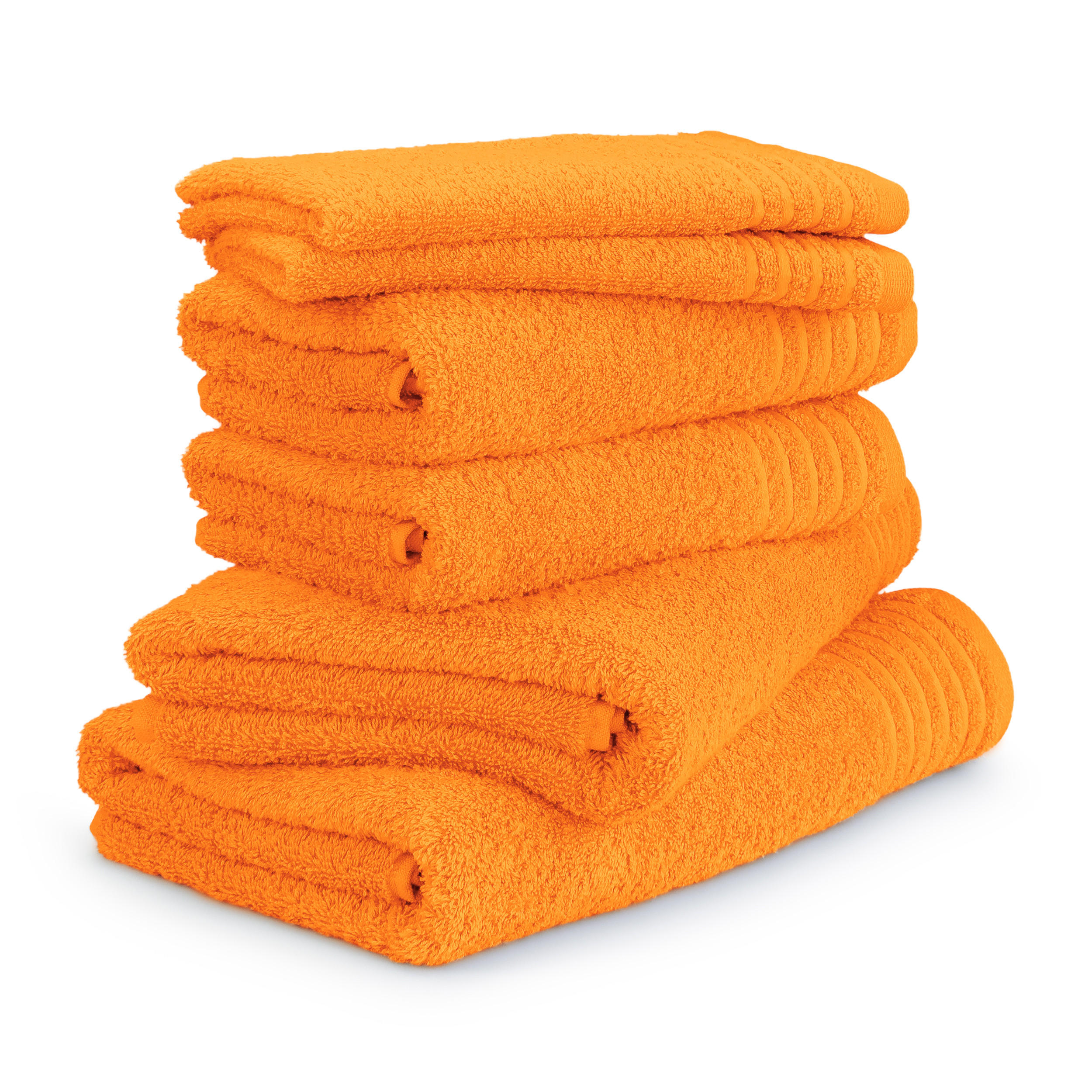HANDTUCHSET NEW CLASSIC 6-TLG - Orange, Textil (50/100cm) - MÖVE