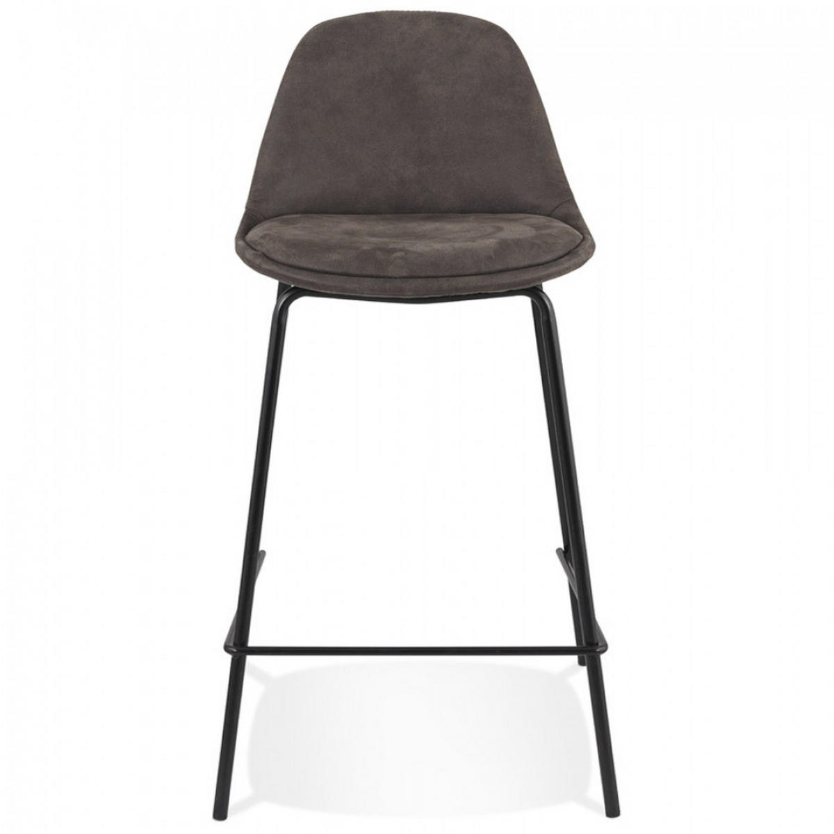 BARHOCKER grau 41x89x41cm - Anthrazit/Schwarz, Textil/Metall (41/89/41cm) - AlterEgo