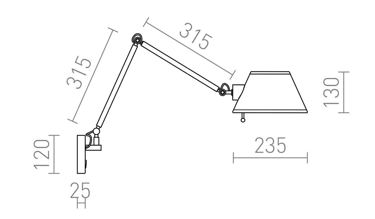 WANDLEUCHTE MONTANA Weiß Chrom 11 W - Weiß, Metall (23.5/64/23.5cm) - Rendl