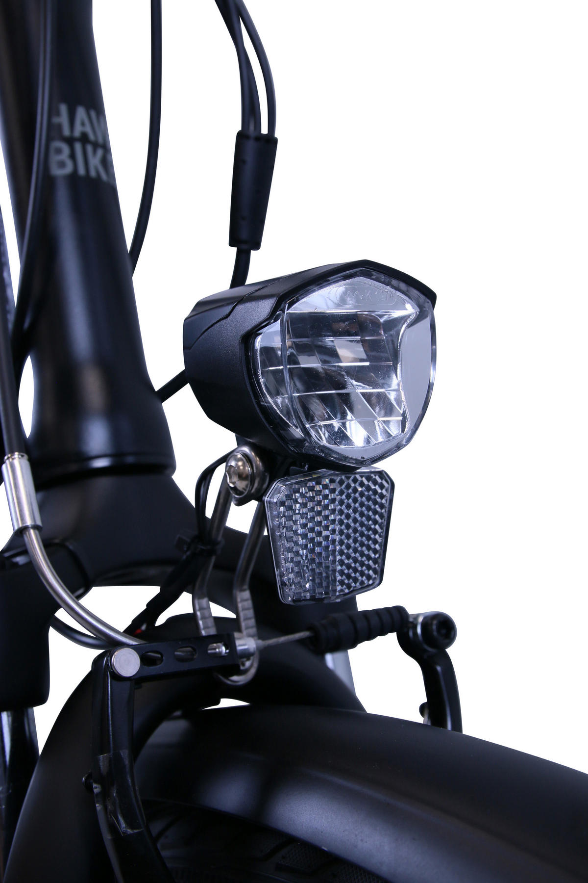 E-CITY Wave E-Bike Schwarz 7 Gang 28 Zoll Gr:46cm - Schwarz, Metall (46cm) - Hawk Bikes