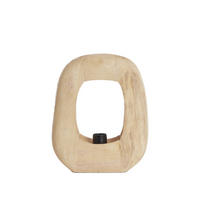TISCHLAMPE Kelafo Braun 33/10/40 cm - Braun, Holz (33/10/40cm) - Light & Living