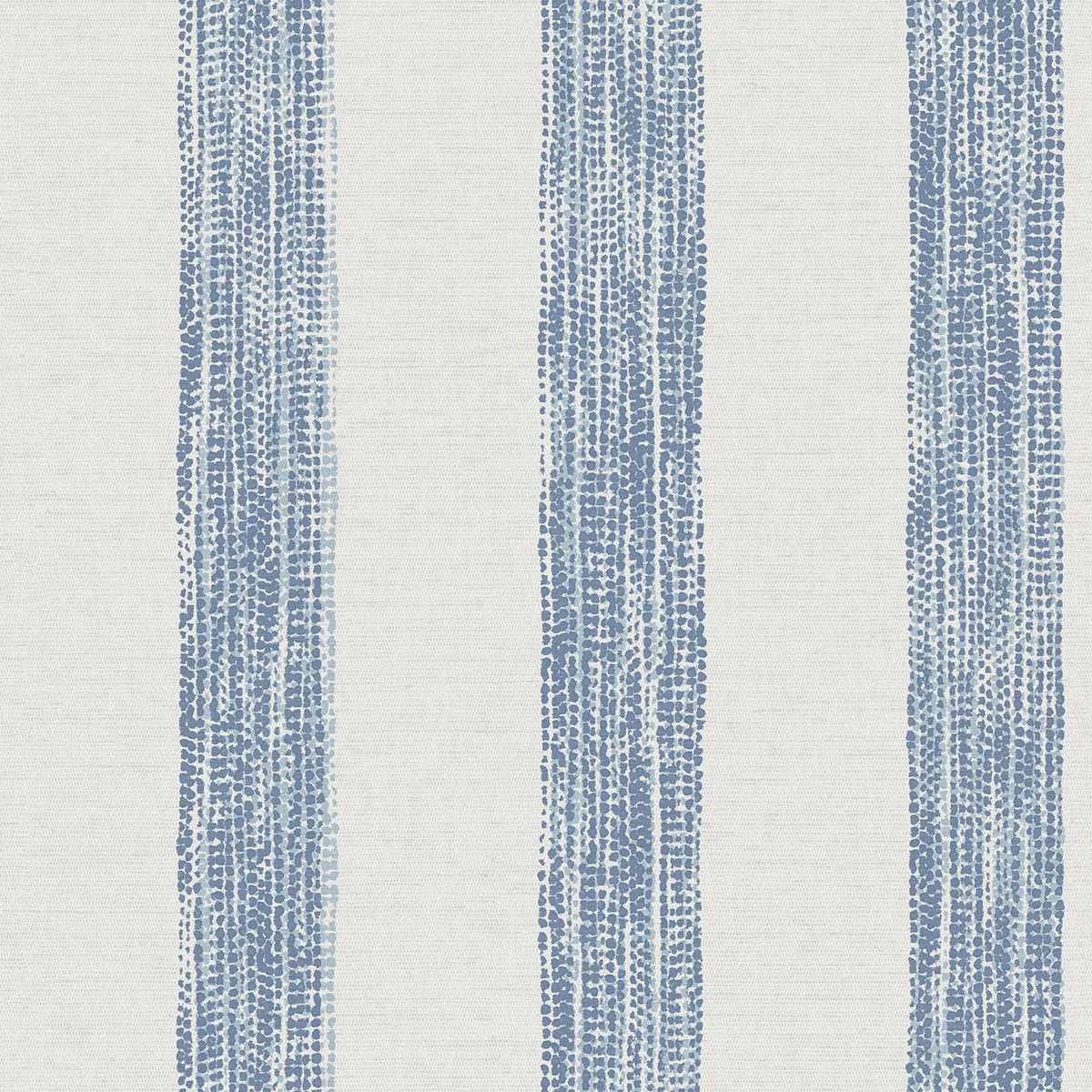 TAPETE gemalte Streifen 53 cm x 10,05 m - Blau, Papier (53/1000cm) - Sanders & Sanders