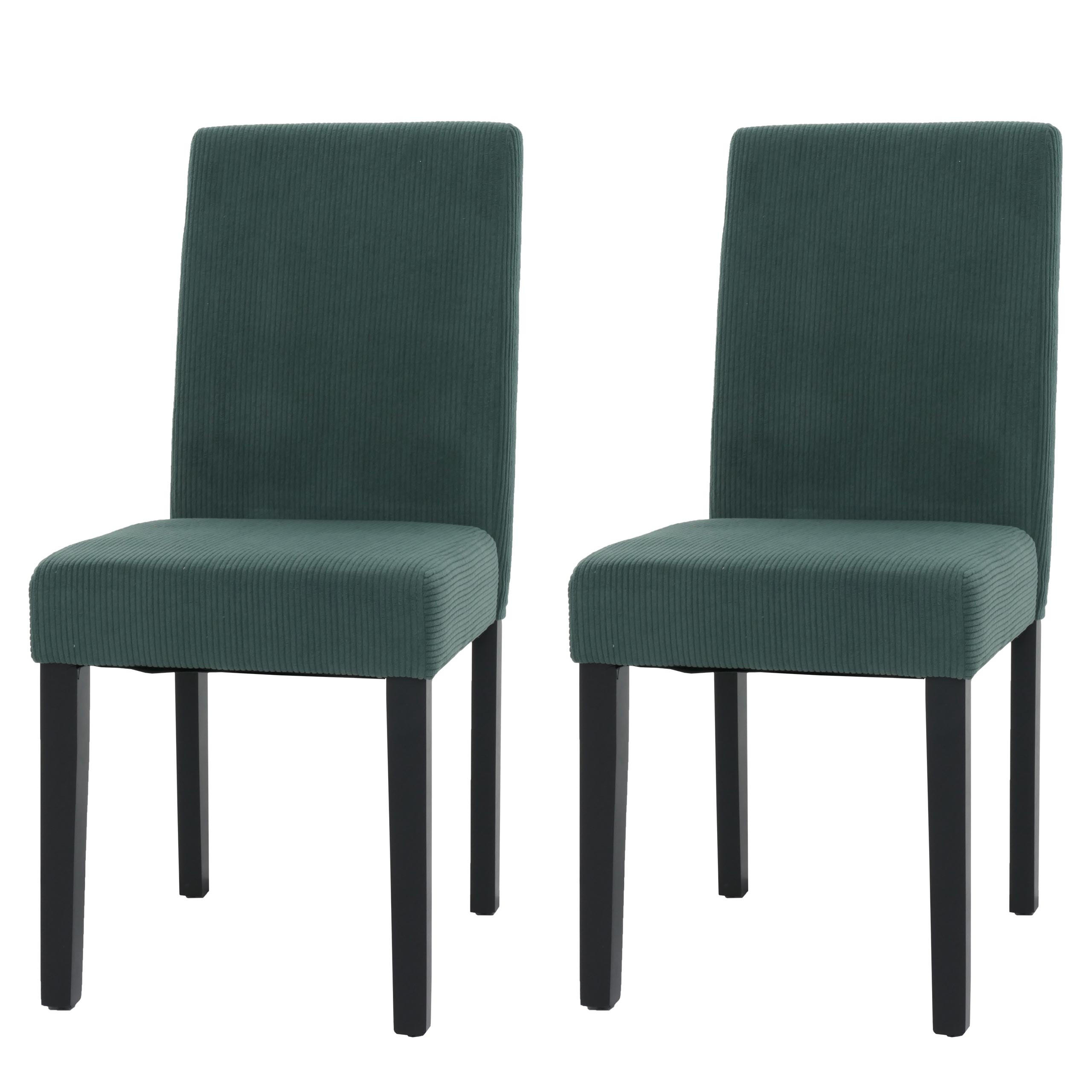 ESSZIMMERSTUHL Grün 2er-Set - Grün, Textil (42/90/50cm) - MCW