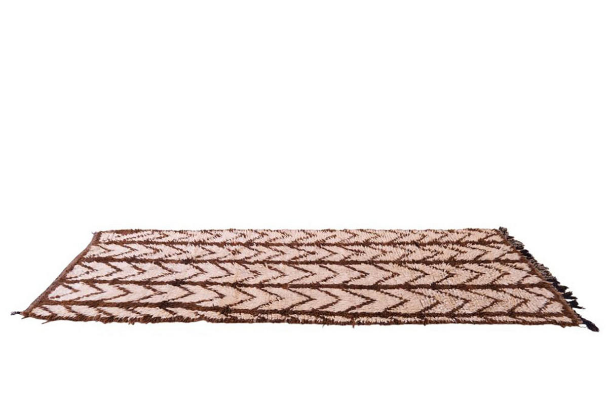 BERBERTEPPICH aus reiner Wolle 111x 269 cm - Beige, Naturmaterialien (111/269cm) - AFK Living