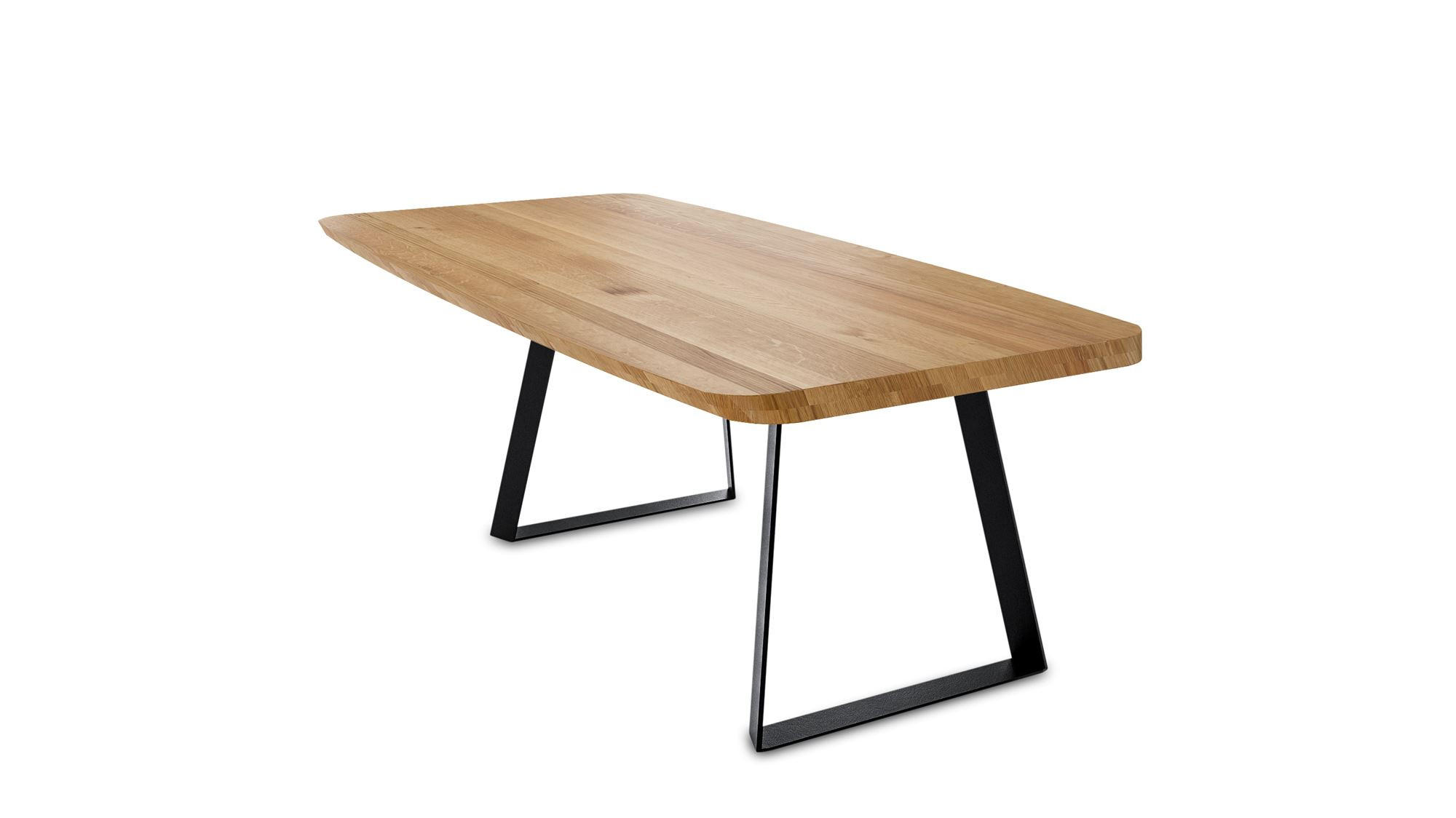 MASSIVHOLZTISCH Danette 2 220x77x100 Esszimmertisch Wildeiche geölt - Wildeiche, Holz (220/77/100cm) - 58aufmkessel