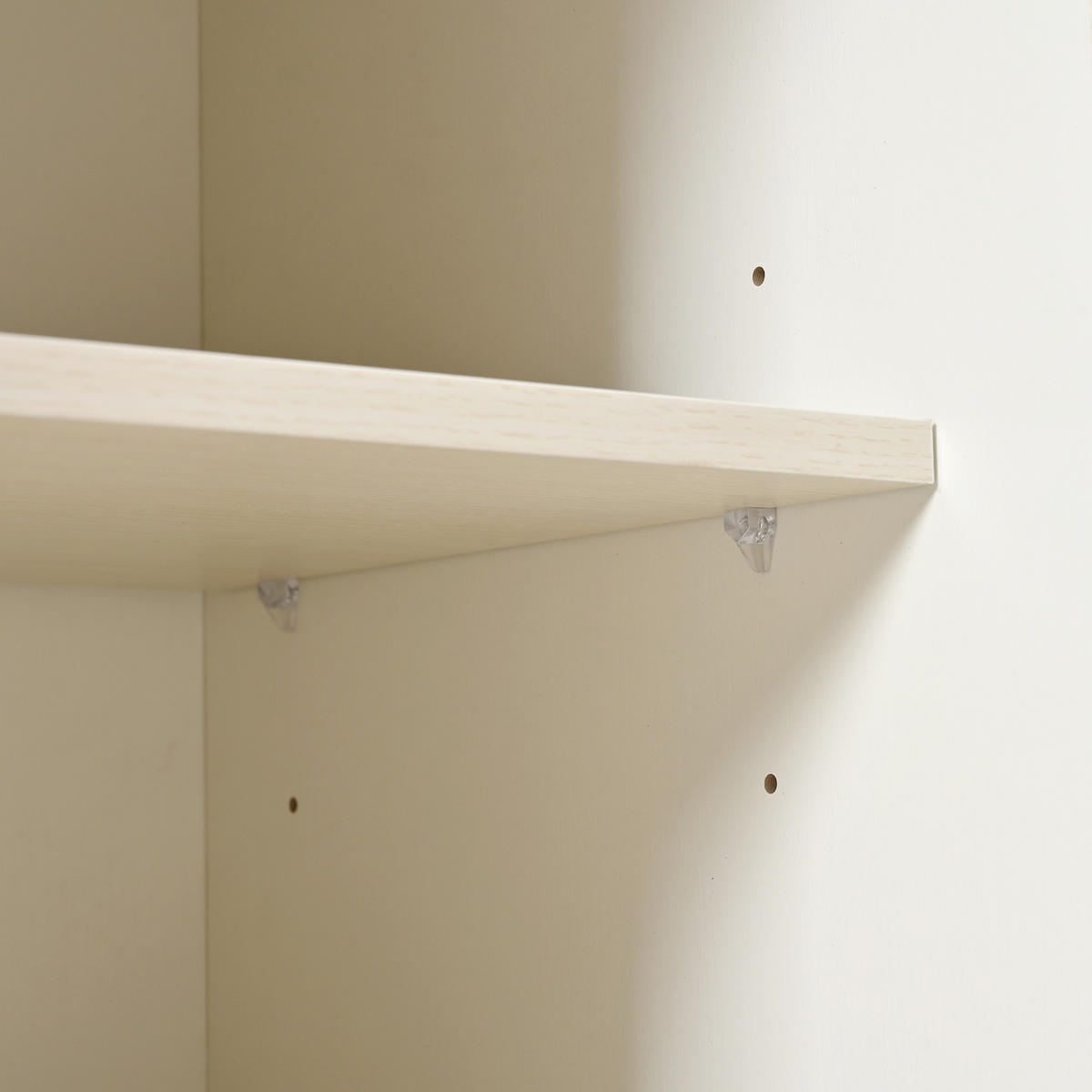 SIDEBOARD mit Schiebetüren & 3 Schubladen, Weiß und Holzoptik - Beige, Holzwerkstoff/Metall (117.5/79/39.5cm) - Urban Meuble