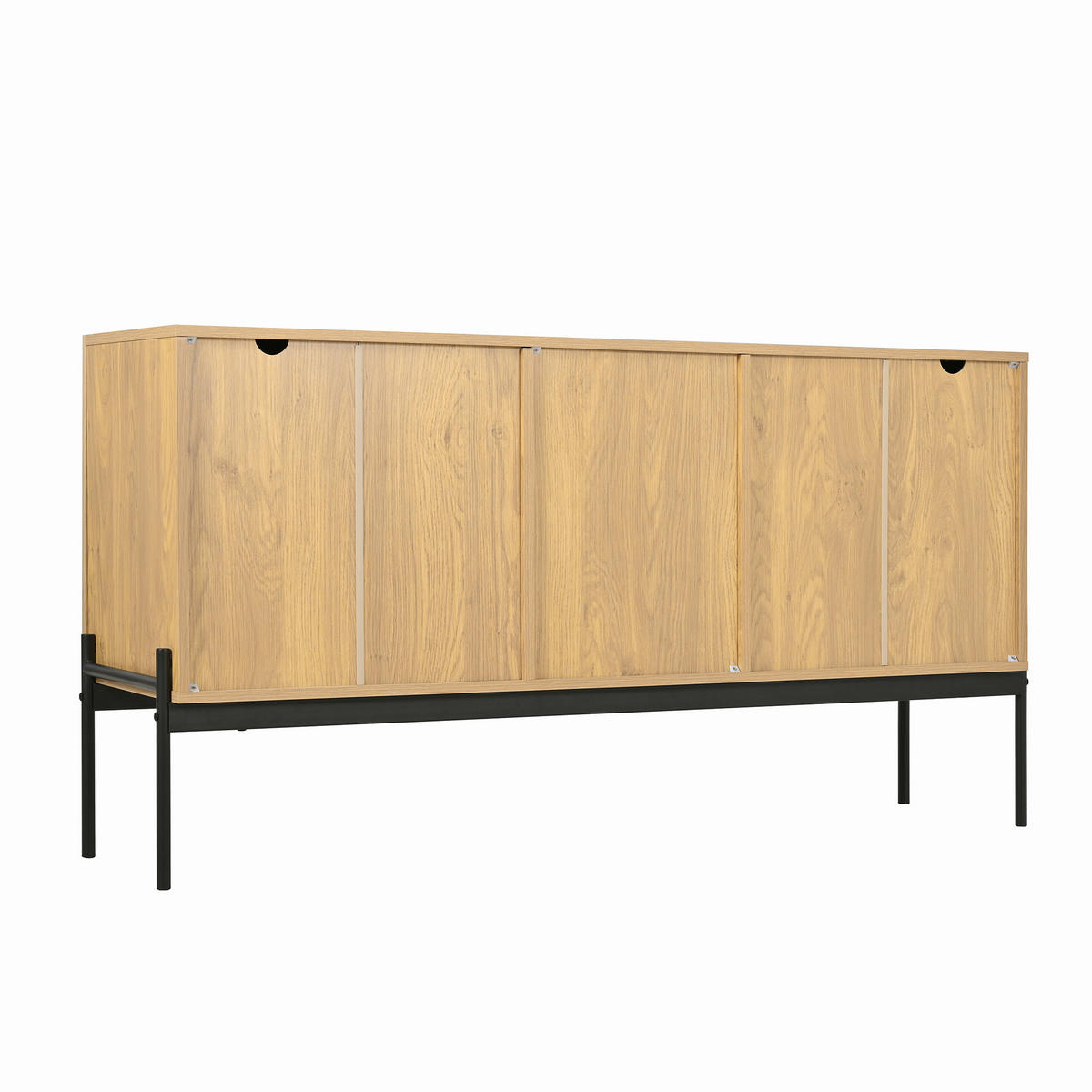 SIDEBOARD DE-37884 mit 2 Türen und 3 Schubladen Holzfarbe - Naturfarben, Holzwerkstoff (150/75/40cm) - ComfortXL
