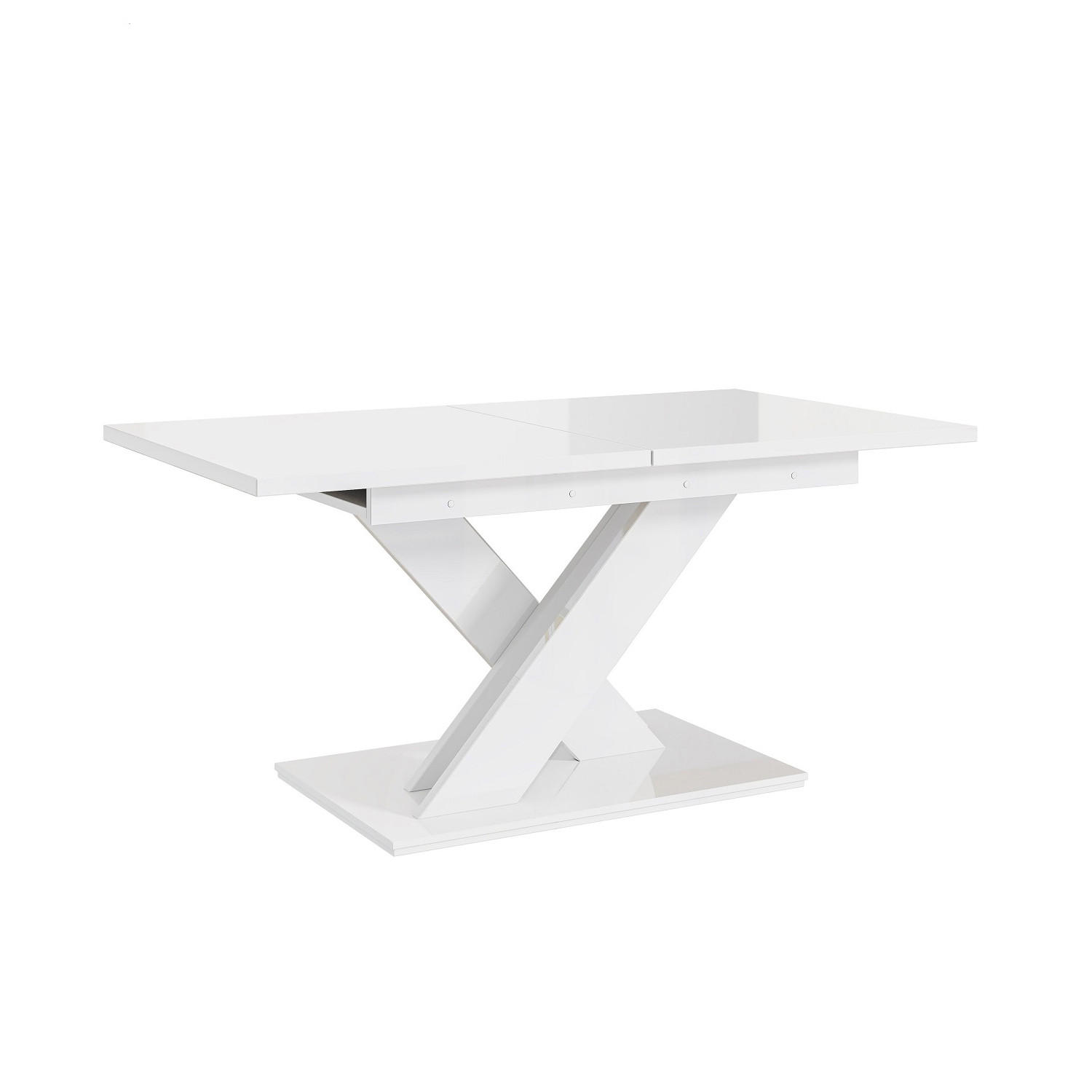 ESSTISCH Bronx - Weiß Hochglanz, Holzwerkstoff (80/140/75cm) - Meblini