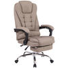BÜROSTUHL Onix, Stoff Taupe - Taupe, Textil/Metall (67/125/68cm) - TPFLiving