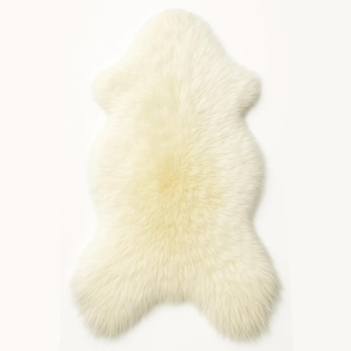 SCHAFFELL Öko Naturweiß Typ Eisbär 140 cm XXL - Weiß, Fell (70/140cm) - Provellus