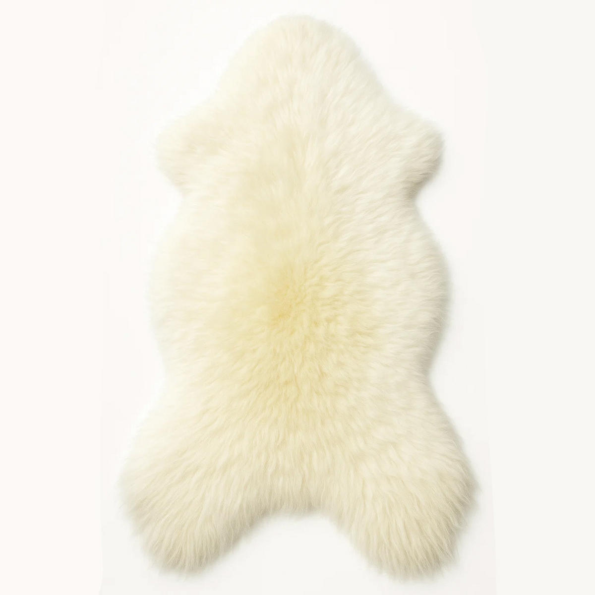 SCHAFFELL Öko Naturweiß Typ Eisbär 140 cm XXL - Weiß, Fell (70/140cm) - Provellus