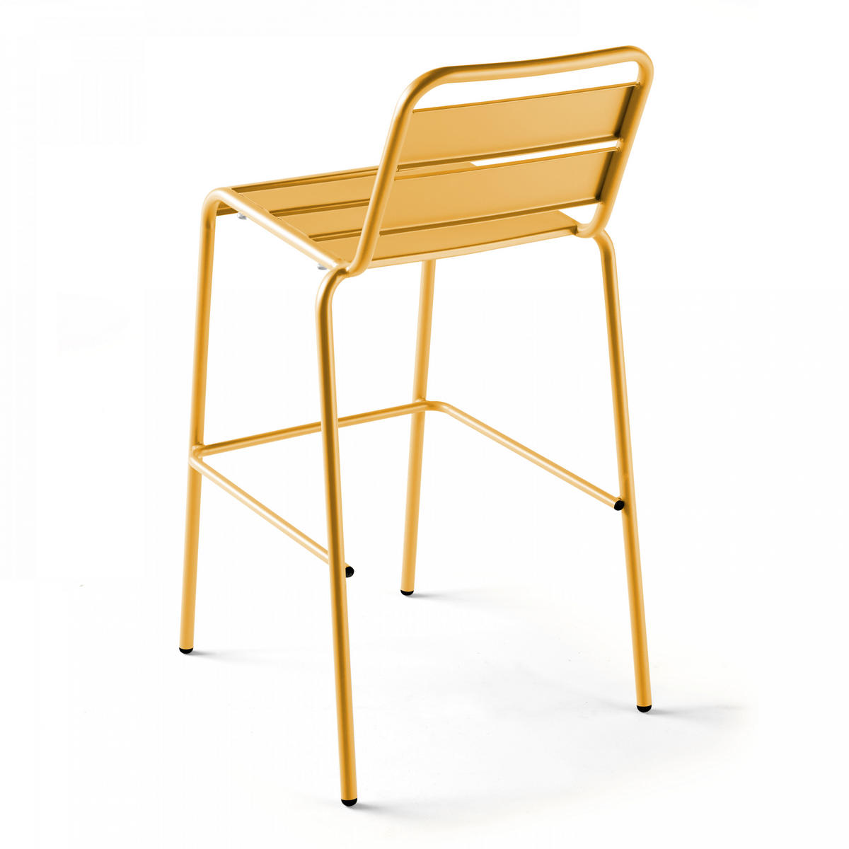 BARHOCKER, Gelb - Gelb, Metall (48/100/49cm) - Oviala