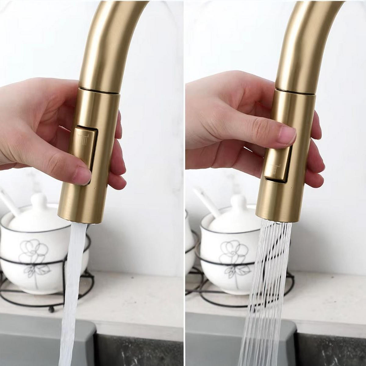 KÜCHEARMATUR Rea Eco Fresh Brush Gold - Goldfarben, Metall (3.5/37.5/18cm) - REA