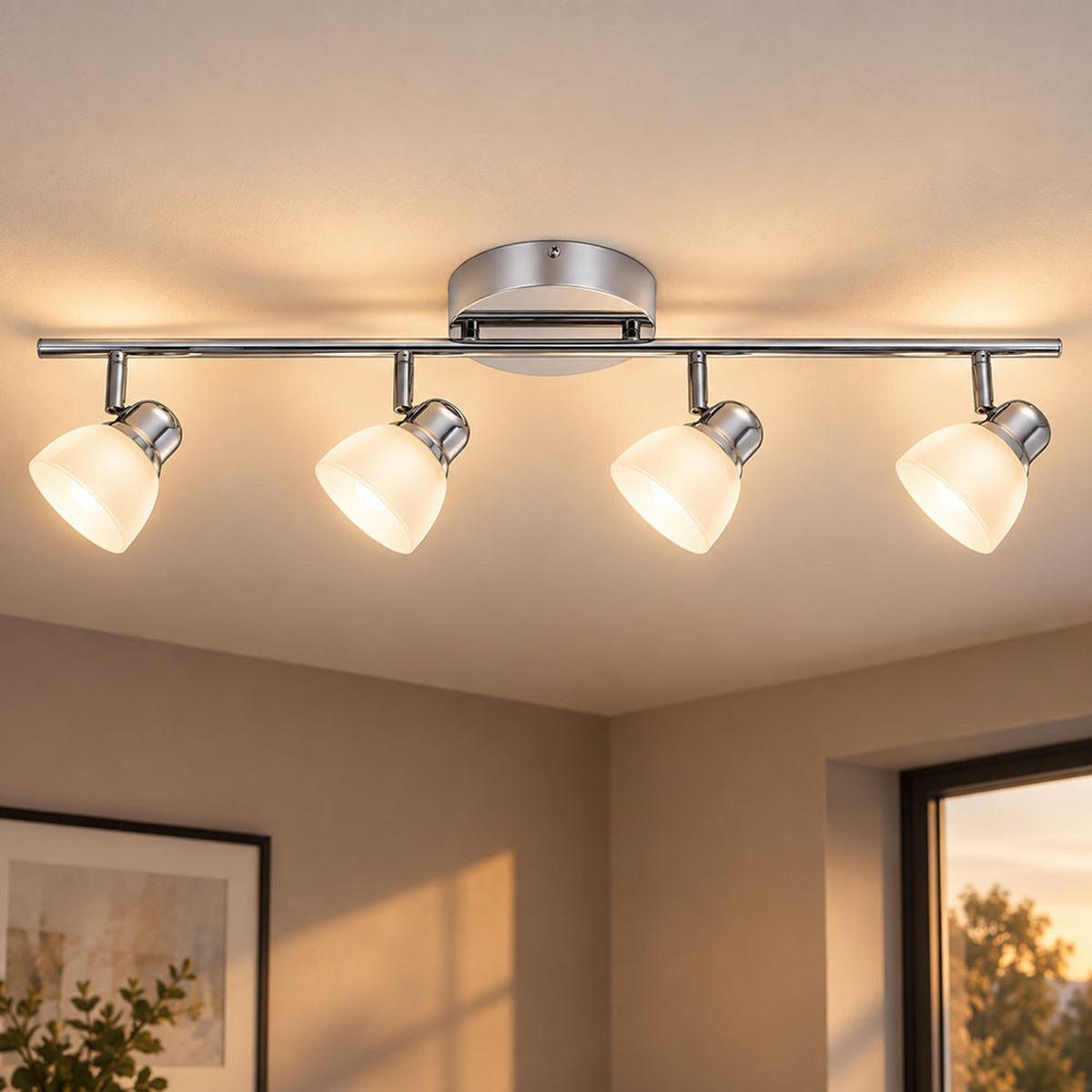 LED DECKENLEUCHTE Tordara Silber Chrom - Silberfarben, Metall (69/10/20cm)