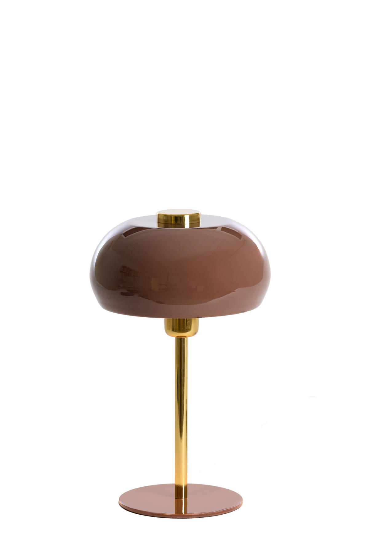 TISCHLAMPE Surin Braun Ø22/34 cm - Braun, Metall (22/22/34cm) - Light & Living