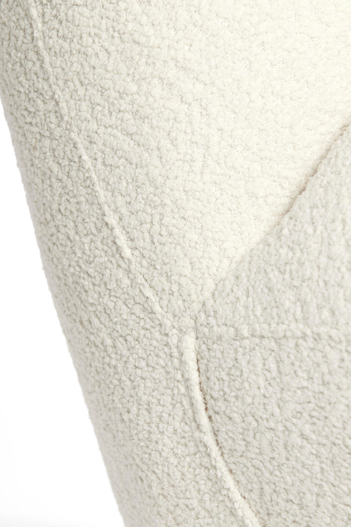 SESSEL Gumaca Weiß Ø90/72 cm - Weiß, Textil (77/72/90cm) - Light & Living