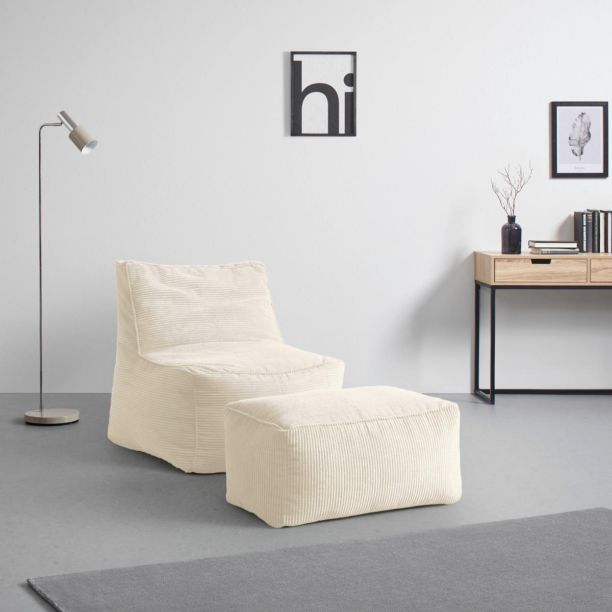 SITZSACK Caroline Beige - Beige, Textil (75/84/88cm) - Mömax