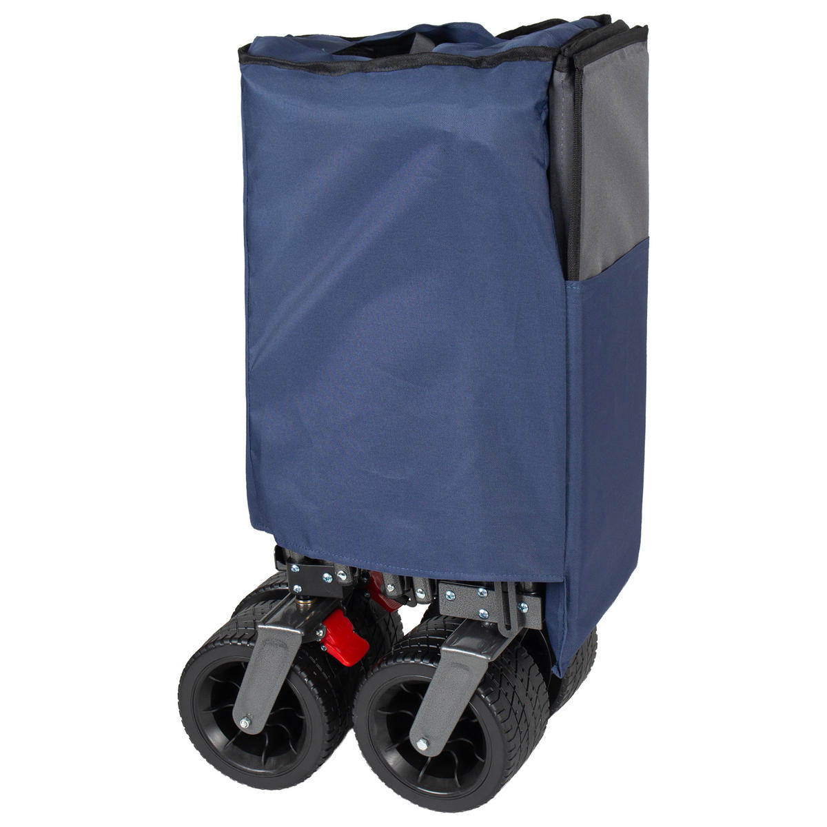 HANDWAGEN, faltbar-verbreitert, 300+120L, Geländeräder, blau - Blau, Metall (27.5/72.5/41cm) - Vallsero