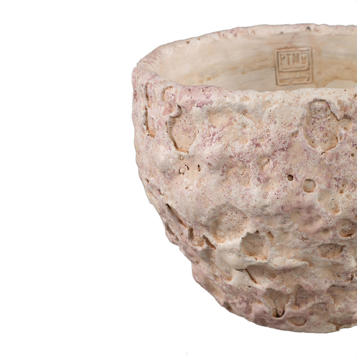 TOPF Romas Rosa 27/27/19cm - Pink, Stein (19cm) - PTMD Collection