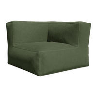 ECKSESSEL - Cord - Grün - NOUMARA - Grün, Textil (95/80/95cm) - Vente-Unique