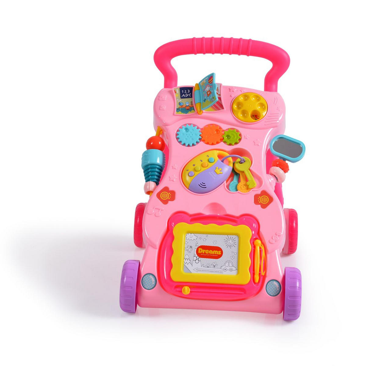 SPIELCENTER, Zeichenbrett, Melodien und Geräusche - Pink, Kunststoff (34/45/42cm) - Moni