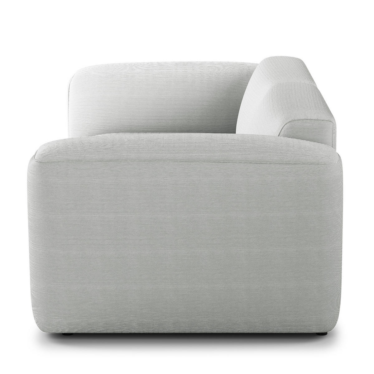 2-SITZER SOFA - Schwarz/Grau, Kunststoff/Textil (220/71/102cm) - home24