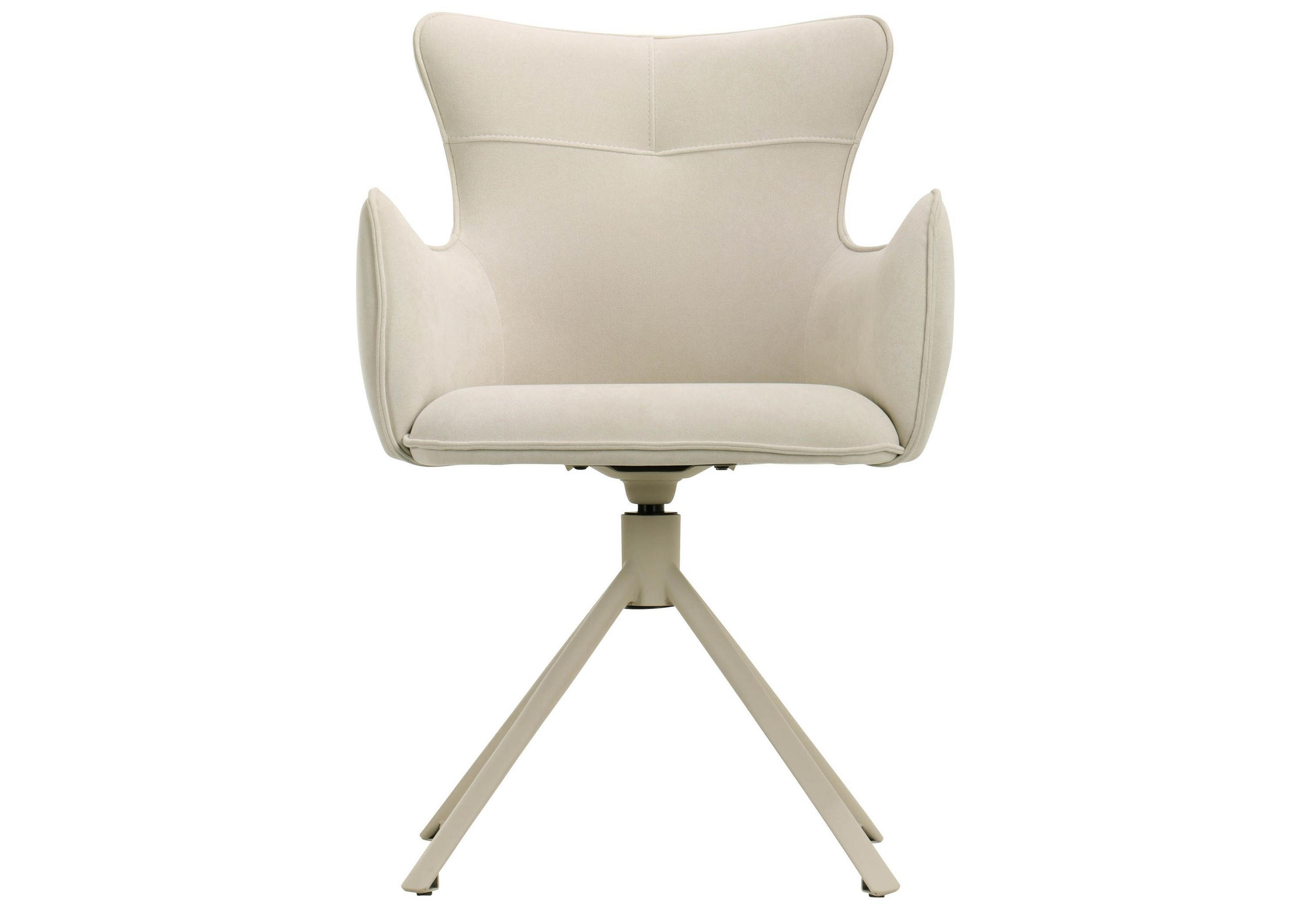 STUHL 100% Polyester 59 x 63 x 86 cm beige POLSTERSTÜHLE #02 - Beige, Kunststoff (59/86/63cm) - Massivmoebel24